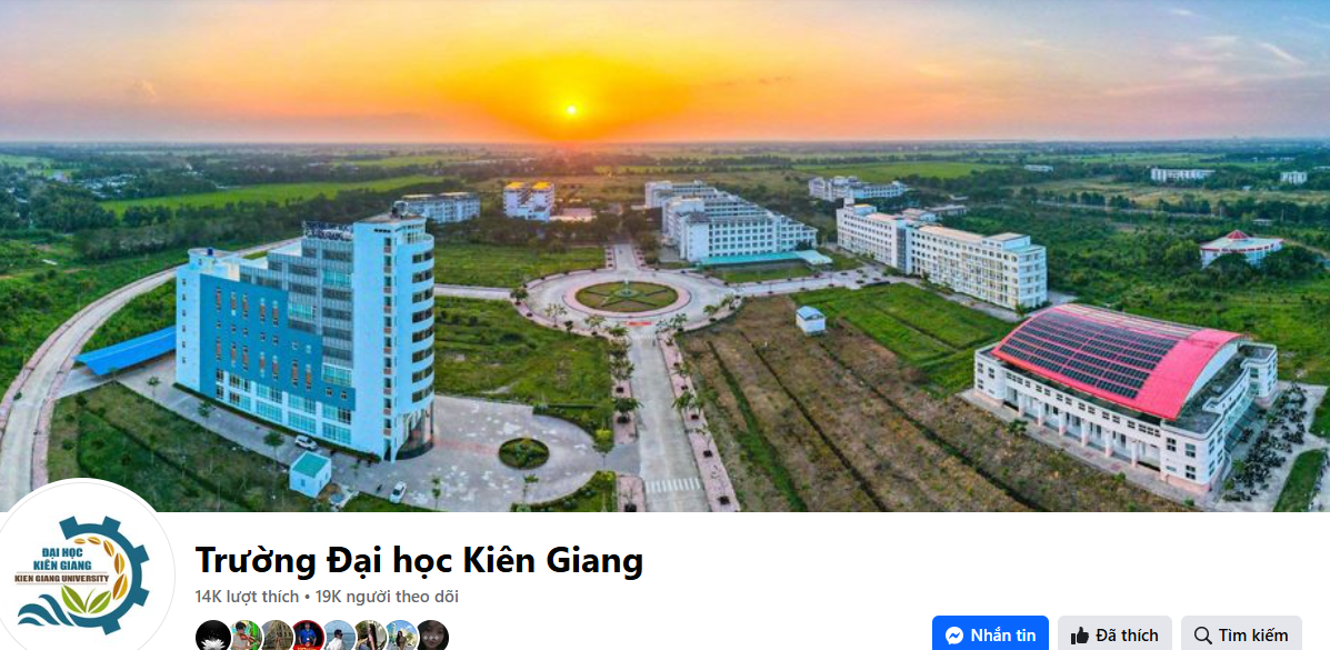 Kênh Facebook Trường Đại học Kiên Giang